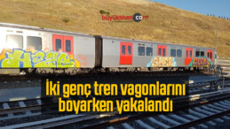 Rus Uyruklu İki Genç Tren Vagonlarını Boyarken Yakalandı