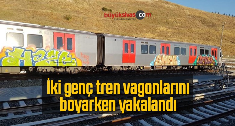 Rus Uyruklu İki Genç Tren Vagonlarını Boyarken Yakalandı