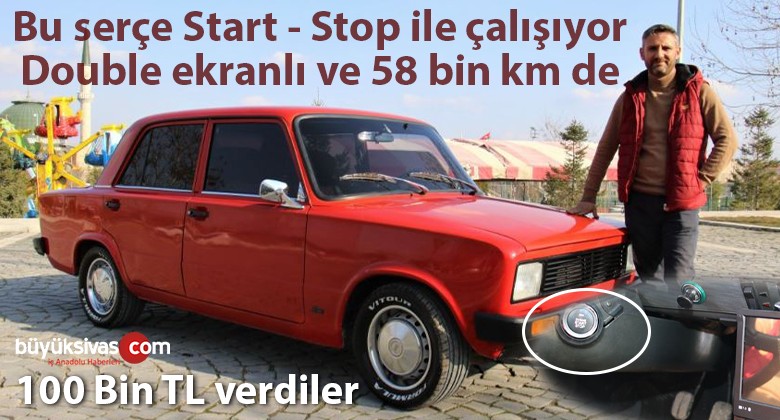 Start stop çalışma sistemi olan double ekranlı Serçe 58 bin km’de