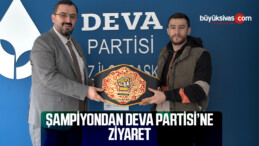 Sivaslı Şampiyon Mükremin Güler Deva Partisi İl Başkanlığını ziyaret etti