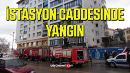 İstasyon Caddesindeki Apartmanda Yangın Çıktı