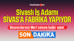 Kenevir sanayisinde ilk adım! Sivaslı iş adamı Sivas’a Fabrika yapıyor