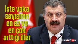 Sağlık Bakanı Koca duyurdu: İşte vaka sayısının en az ve en çok arttığı iller