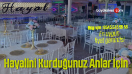 Sivas Hayal Düğün Salonu 0545 545 95 58 – 600 Kişilik Salon