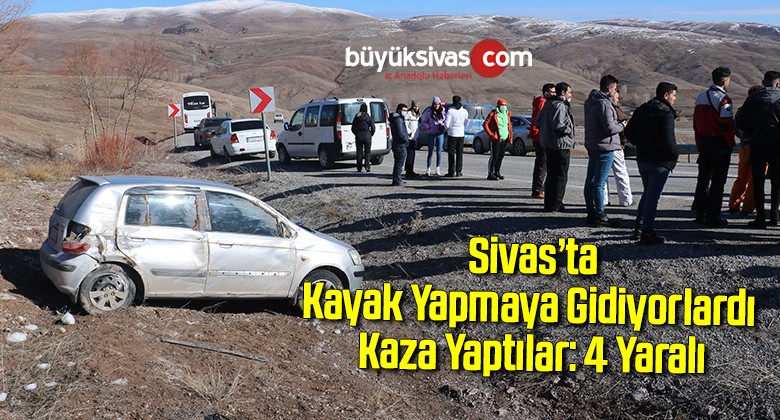 Kayak yapmaya gidiyorlardı kaza yaptılar: 4 yaralı