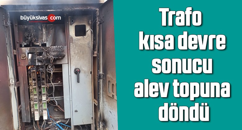 Trafo kısa devre sonucu alev topuna döndü