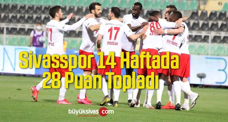 Sivasspor 14 Haftada 28 Puan Topladı