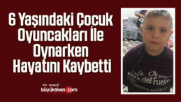 6 Yaşındaki Çocuk Oyuncakları İle Oynarken Hayatını Kaybetti