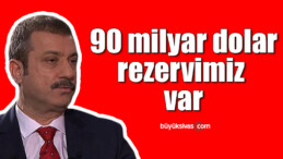 Şahap Kavcıoğlu: 90 milyar dolar rezervimiz var