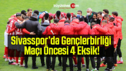 Sivasspor’da Gençlerbirliği Maçı Öncesi 4 Eksik!