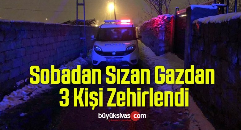 Sobadan Sızan Karbonmonoksit Gazından 3 Kişi Zehirlendi