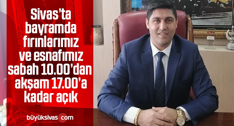 Başkan Hüseyin Düzgün “fırınlarımız ve esnafımız bayram da açık” dedi