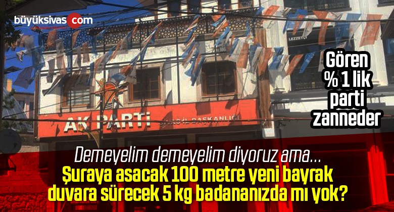 AK Parti Sivas İl Başkanlığı Binasında Bayram Öncesi Temizlik Yapılmalı