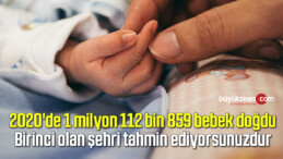 Türkiye’de 2020 yılında 1 milyon 112 bin 859 bebek doğdu