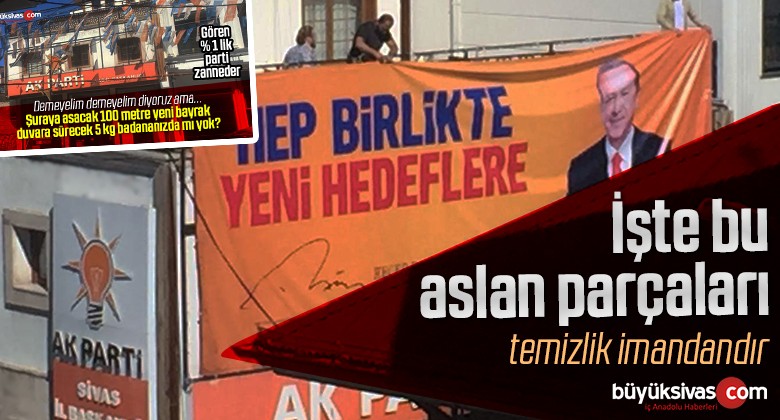 AK Parti Sivas İl Başkanlığı Binasında Bayram Temizliği