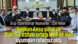 Sivas Belediye Meclis Grup Toplantısında Cumhur İttifakı Ortağı MHP Çatlağı