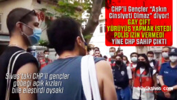 Yürüyemeyen gay çifte CHP sahip çıktı! Sivas CHP Gençliği ise ne yaptı?