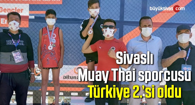 Sivaslı Muay Thai sporcusu Türkiye 2.’si oldu