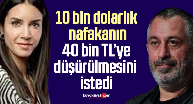 10 bin dolarlık nafakanın 40 bin TL’ye düşürülmesini istedi