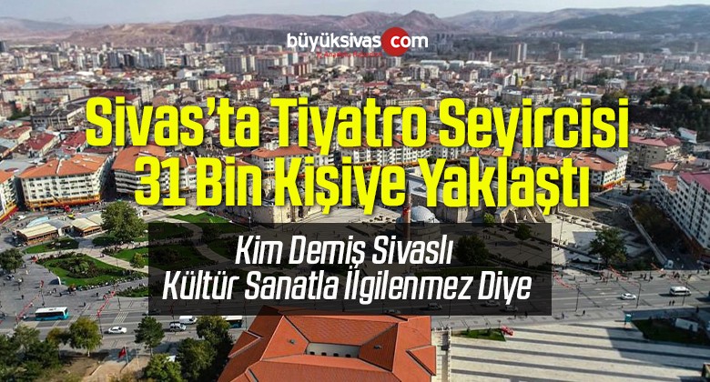 Sivas’ta Tiyatro Seyircisi 31 Bin Kişiye Yaklaştı