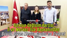 Türkiye Değişim Partisi Sivas İl ve Merkez İlçe Başkanından Büyük Sivas’a Ziyaret