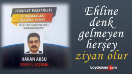 AK Parti Sivas İl Başkanı Hakan Aksu Bacanağı İçin Kendisini Feda Etti