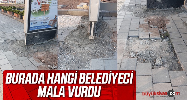 Yeni yapılan kaldırıma vatandaştan tepki! “Hiç mi eline mala almamış”