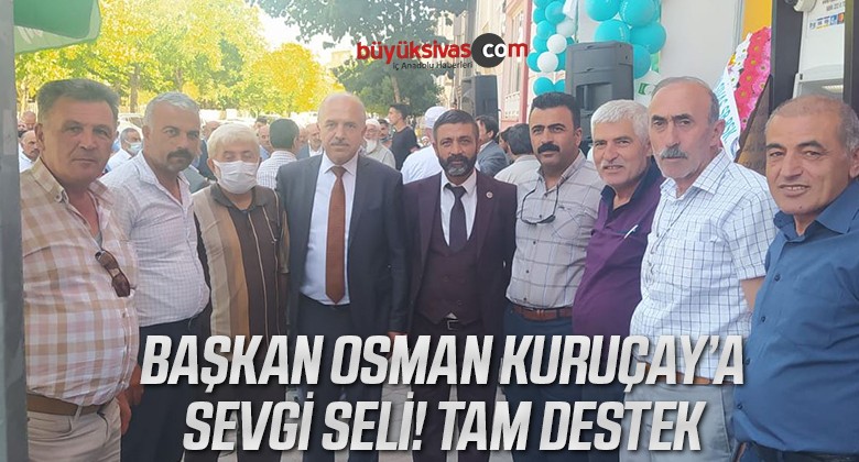 Başkan Adayı Kuruçay’a Selçuklu Mahallesi Esnaflarını Ziyaret Etti