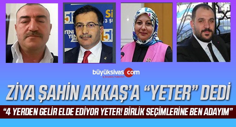 Sivas Merkez İlçe Köylere Hizmet Götürme Birliği’ne Şahin Adayım Dedi