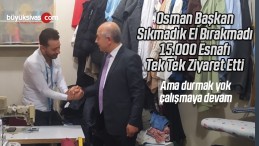 Başkan Adayı Kuruçay Kümbet Mahallesi Esnaflarını Ziyaret Etti