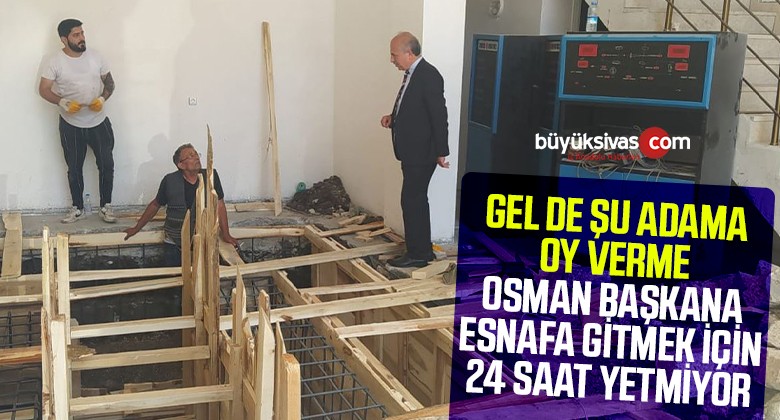 Başkan Adayı Osman Nuri Kuruçay sanayi esnafı ile birlikte