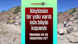 Heyelan köy yolunu kapattı, ekipler seferber oldu