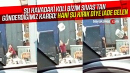 Sivas 4 Eylül Sanayi Sitesindeki bir kargo da nakil işlemleri