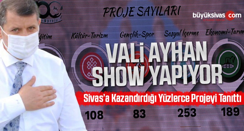 Sivas Valisi Salih Ayhan Resmen Show Yapıyor! Yüzlerce Projeyi Tanıttı