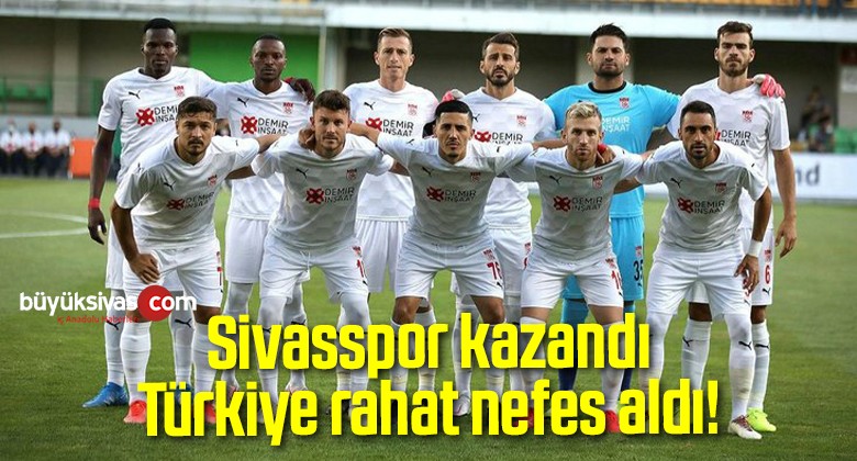 Sivasspor kazandı Türkiye ülke sıralamasında rahat nefes aldı!