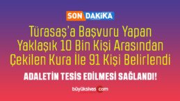 Türasaş’a alınacak olan 91 işçi çekilen kura ile belirlendi