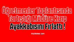 Müdüre ayakkabı fırlatan öğretmene şok