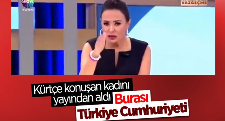 Didem Arslan Yılmaz Kürtçe konuşan kadını yayından aldı