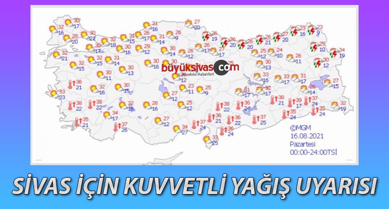 Meteoroloji uyardı: 4 ilde kuvvetli yağış bekleniyor! Peki Sivas?