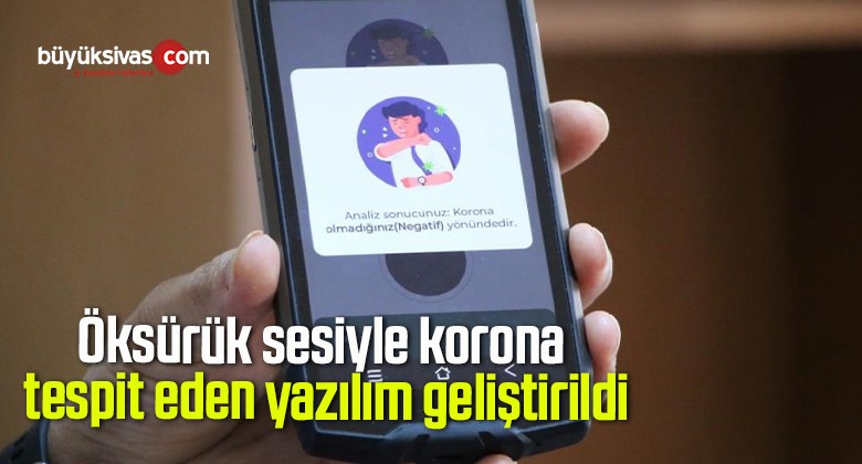 Öksürük sesiyle korona tespit eden yazılım geliştirildi