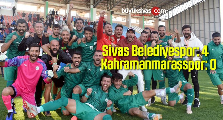 TFF 2. Lig: Sivas Belediyespor: 4 – Kahramanmaraşspor: 0