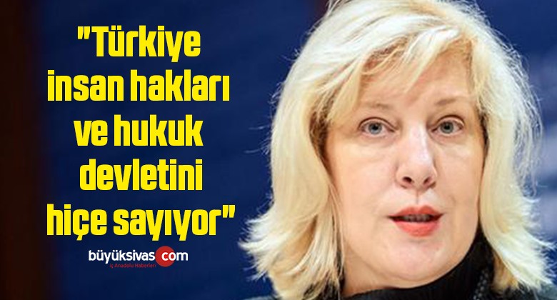 “Türkiye insan hakları ve hukuk devletini hiçe sayıyor”