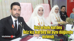 İkiz erkek kardeş, ikiz kız kardeş ile aynı düğünde evlendi