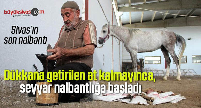 Dükkana getirilen at kalmayınca, seyyar nalbantlığa başladı