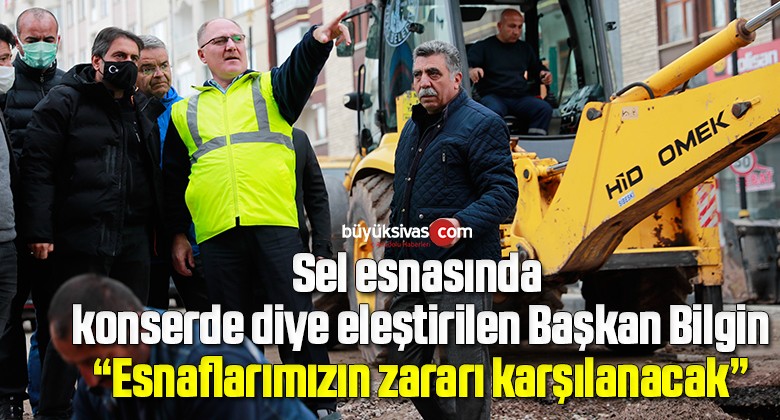 Başkan Bilgin: “Kendiliğinden oluşan büyük bir afet”