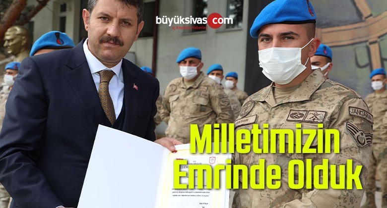 Milletimizin Emrinde Olduk