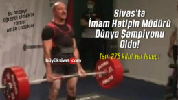 İsveç’te 275 kiloluk deadlift derecesiyle dünya şampiyonu oldu