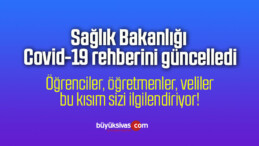 Sağlık Bakanlığı Covid-19 rehberini güncelledi