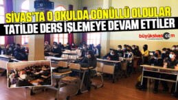 Gönüllü Oldular! Tatilde Ders İşlemeye Devam Ettiler