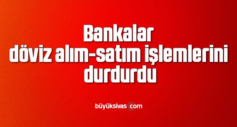 Bankalar döviz alım-satım işlemlerini durdurdu